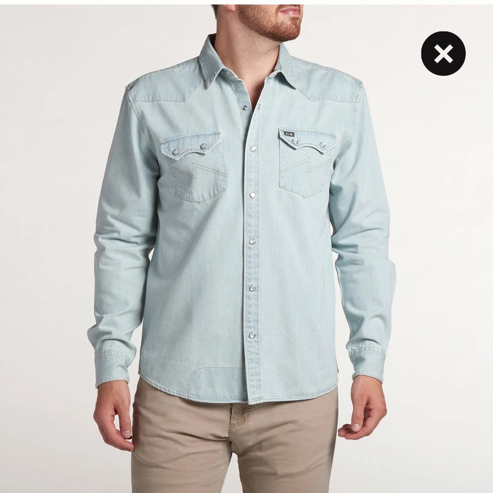 Howler Bros Dust Up Denim Snapshirt
